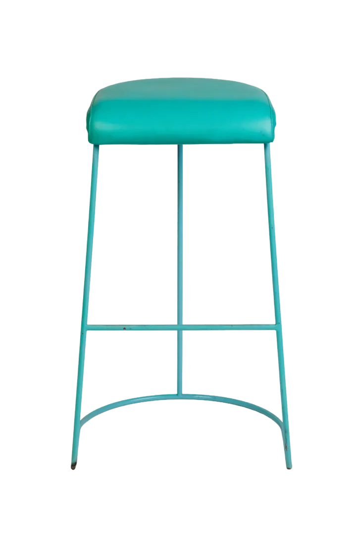 Boomerang Padded Stool (Teal)
