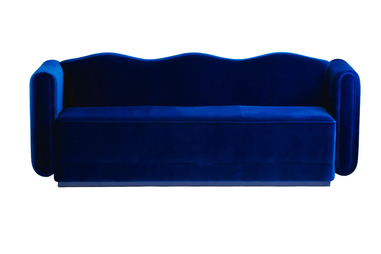 Camille Three Seater Velvet Lounge (Blue)