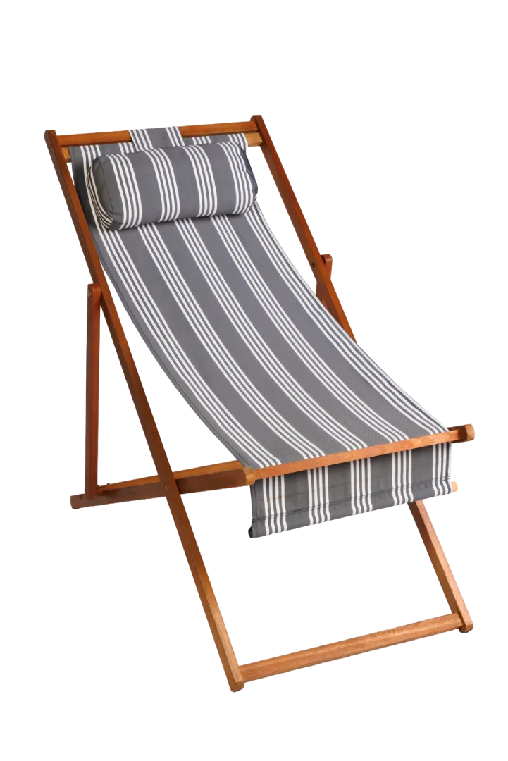 Deck Chair (Blue & White)
