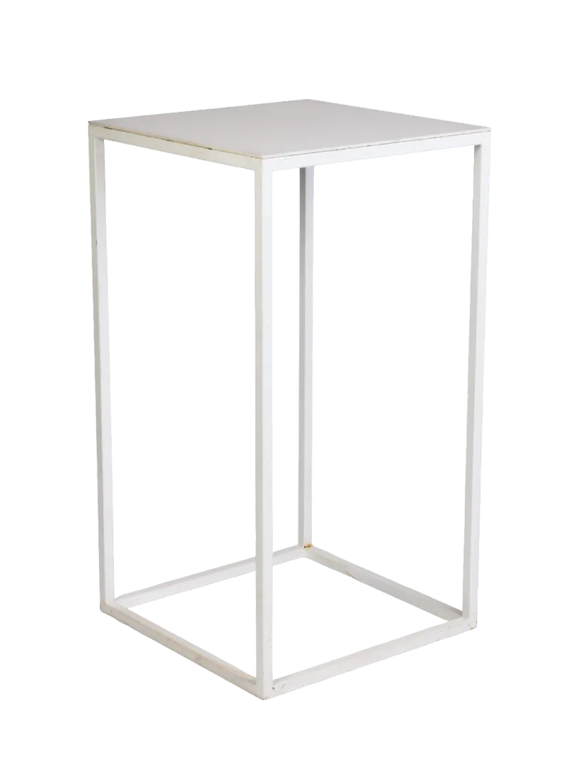 High Bar Table – Square (White)