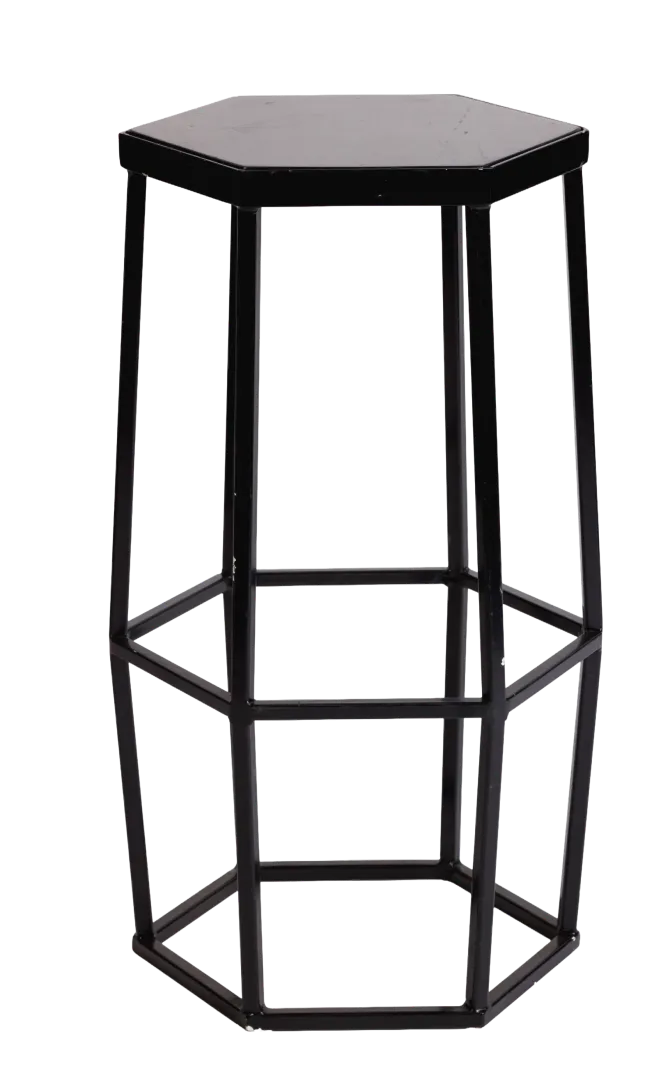 Hive Bar Stool – Black Straight