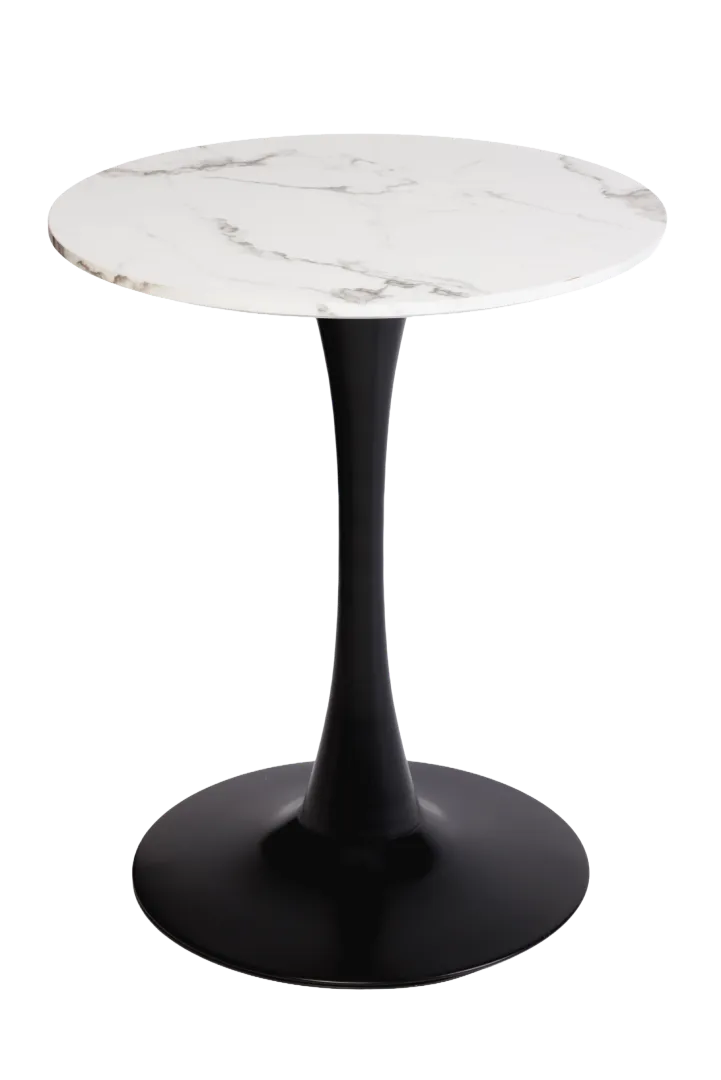 Huey Round Cafe Table – Black Base