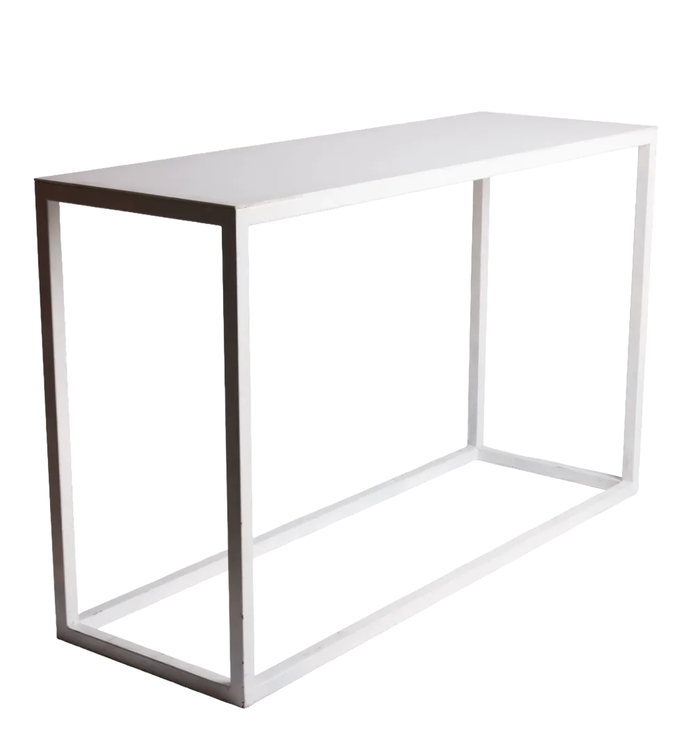 Long High Bar Tables (White)
