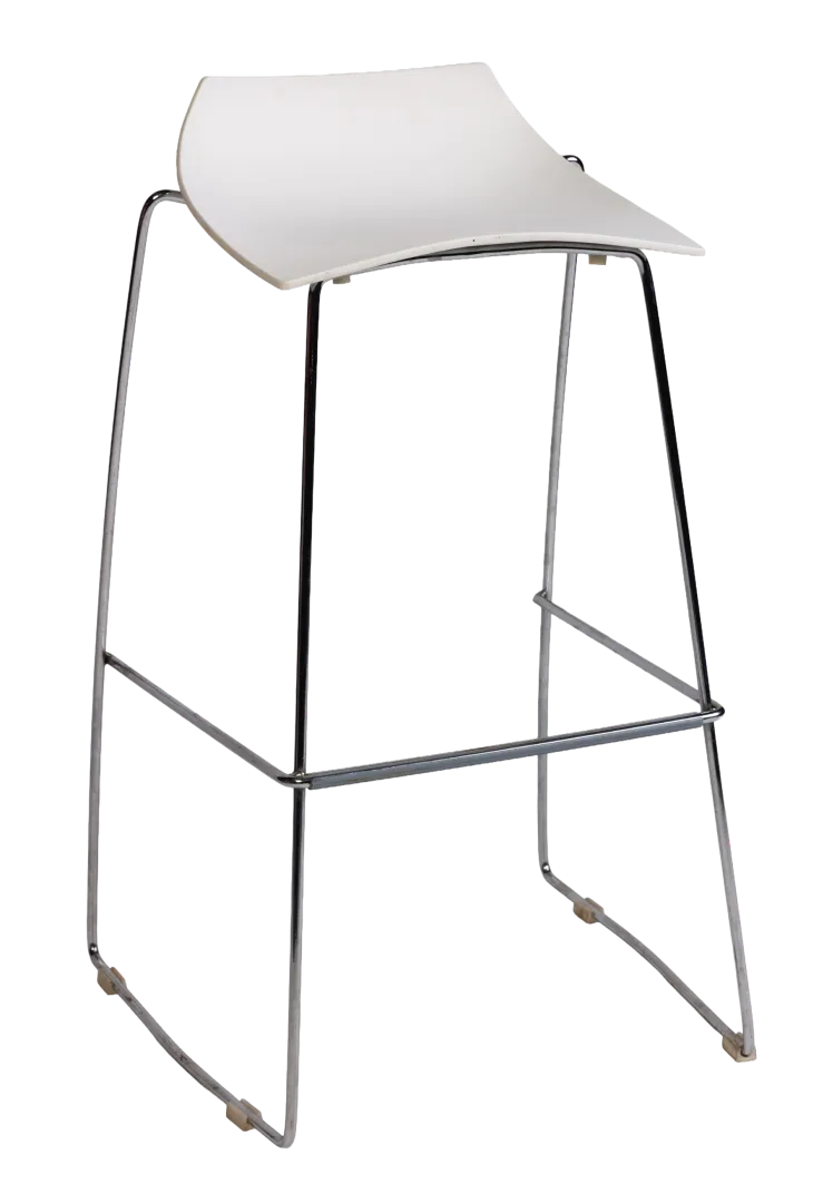 Sled Bar Stool (White)