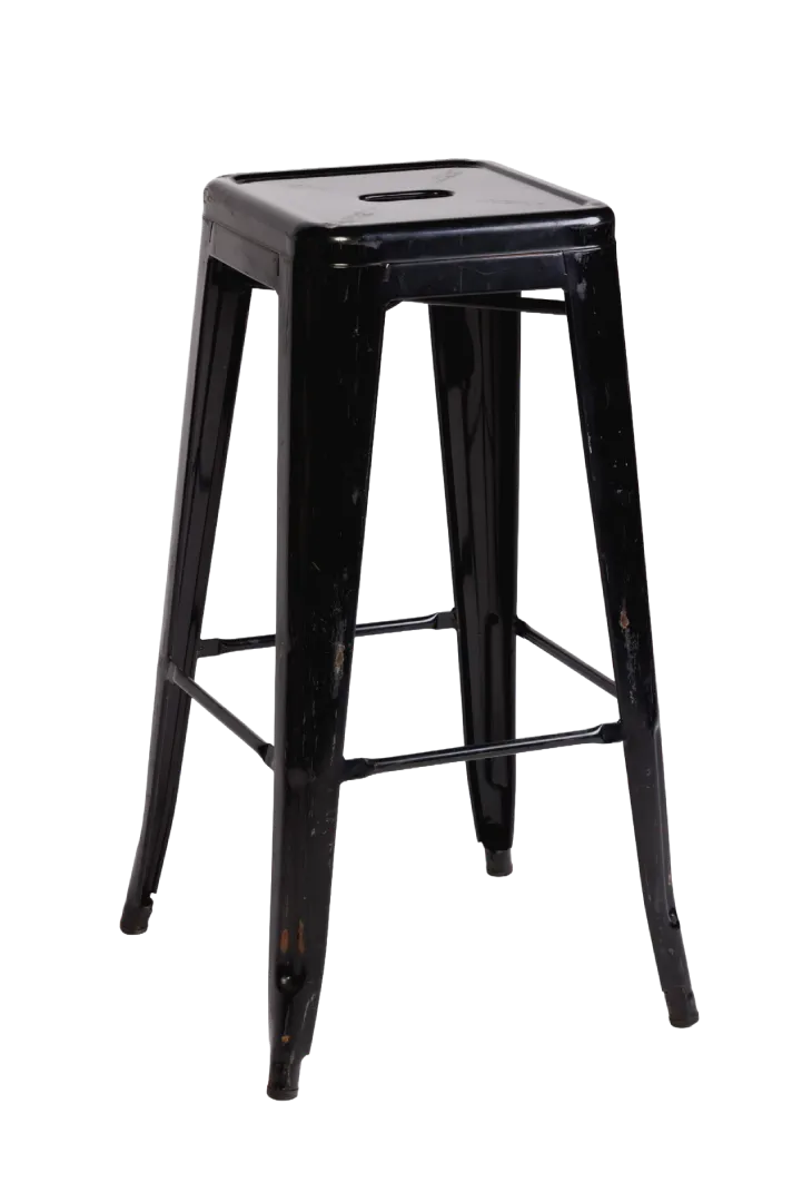 Tolix Bar Stool – (Black)