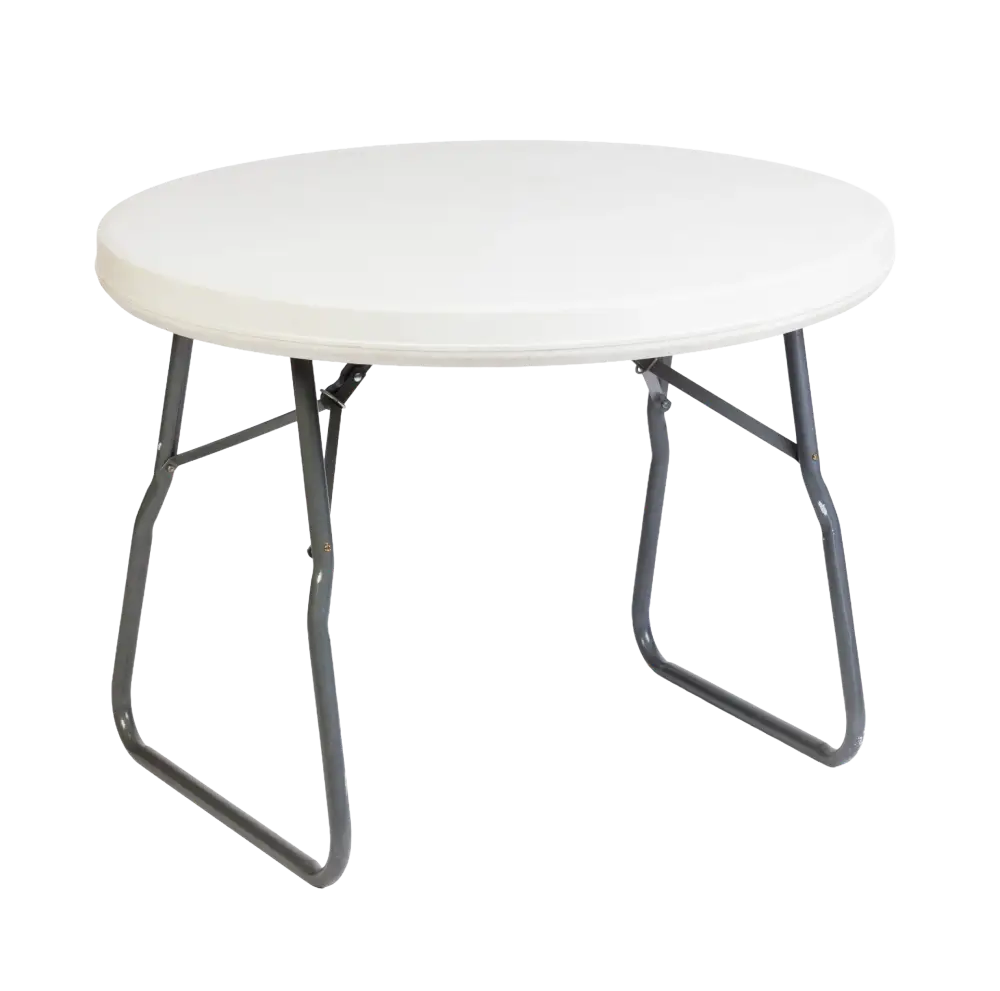 Round Table (Folding Legs) – Seats 8 – 10 people