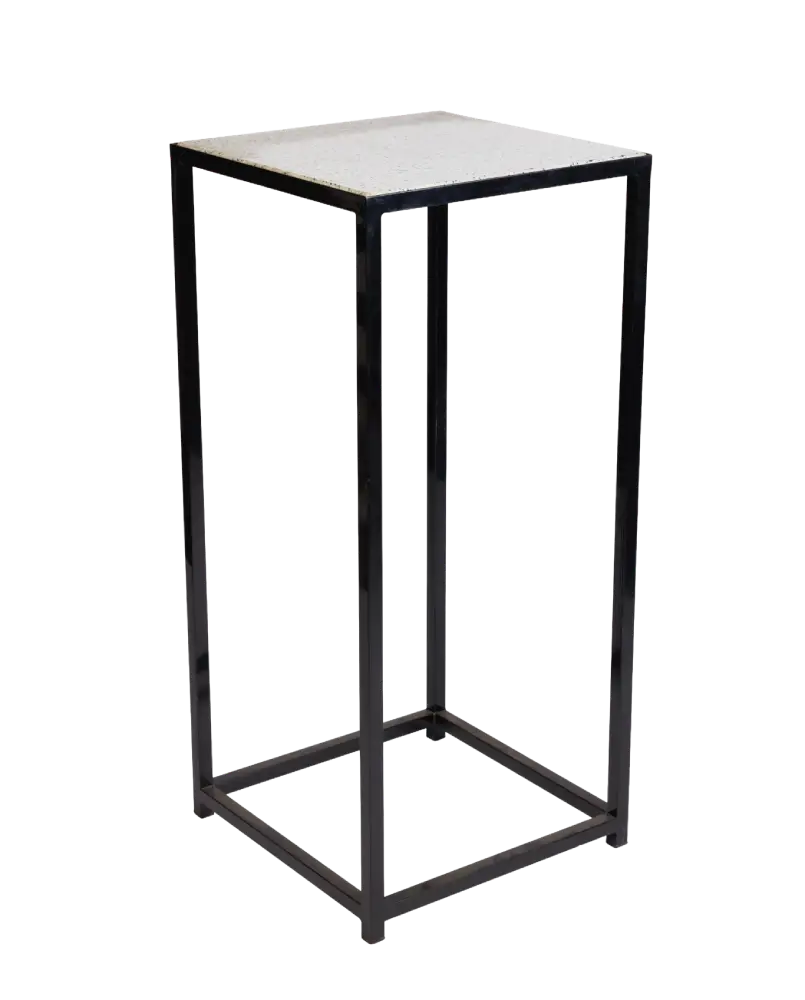 Terrazzo Square High Table (Black)